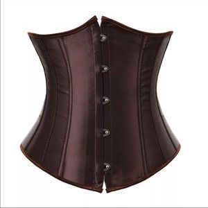 Brown Steampunk Underbust Corset New